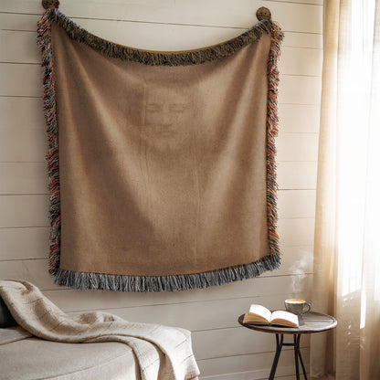 Elegant Decorative Throw Blanket with Fringed Edges